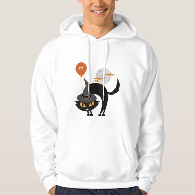 Veste À Capuche Chat d'Halloween éffrayant (Devant)