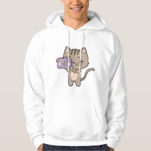 Veste À Capuche Chat photographe avec caméra