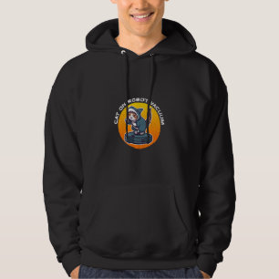 Veste À Capuche Chat Requin Drôle Sur Aspirateur Robot Art Mème Ré