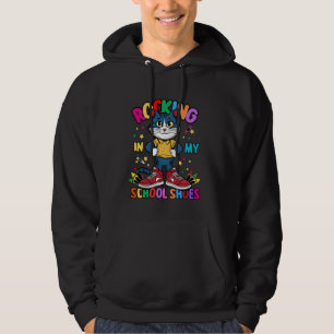 Veste À Capuche Chat Rocking Dans Mon École Chaussures Drôle Retou