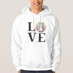 Veste À Capuche Chats d'amour et méditation