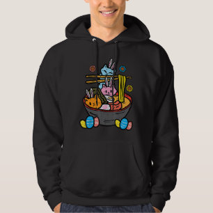 Veste À Capuche Chats lapins de Pâques Ramen Kawaii Japonais Nouil