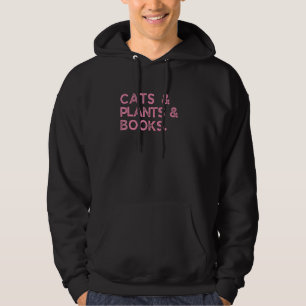 Veste À Capuche Chats Livres Plante Chat Plante et livre