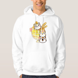 Veste À Capuche Chats mignons Kawaii avec un énorme sundae de glac