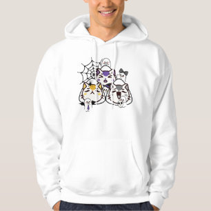 Veste À Capuche Chats Onigiri Sombres - Sushi Halloween Kawaii