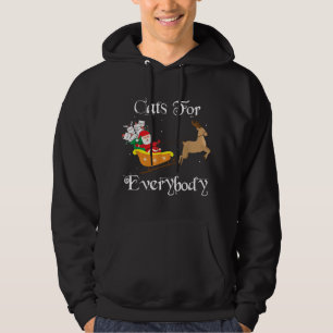 Veste À Capuche Chats pour tout le monde Noël Père Noël mignonne A