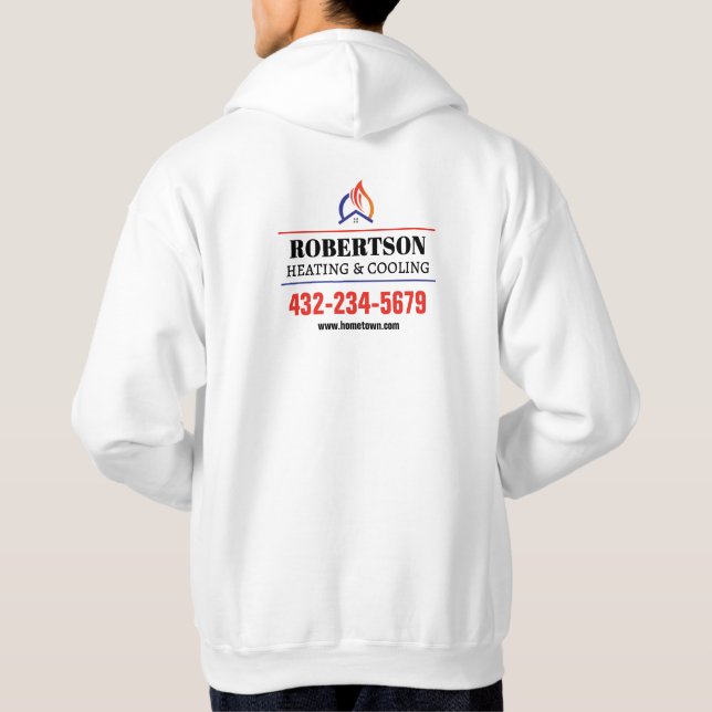 Veste À Capuche Chauffage et refroidissement HVAC (Dos)