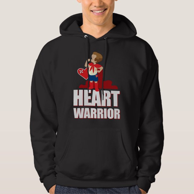 Veste À Capuche CHD Heart Confidence Caped Boy Hero Warrior Healed (Devant)