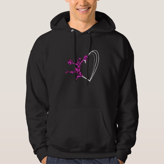 Veste À Capuche Cheerleader Cheer Girl Heart Love Leopard Cheerlea (Devant)