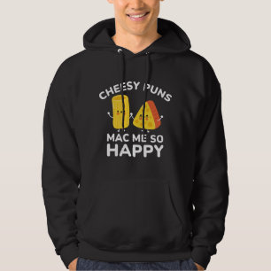 Veste À Capuche Cheesy Puns Mac Me Tellement Heureux