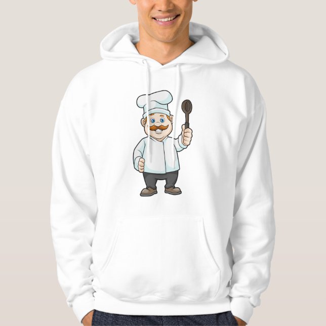 Veste À Capuche Chef avec casquette et cuillère à soupe du chef (Devant)