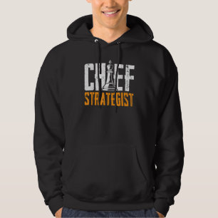 Veste À Capuche Chef stratège Échecs Maître Cool Chess Club Chauss