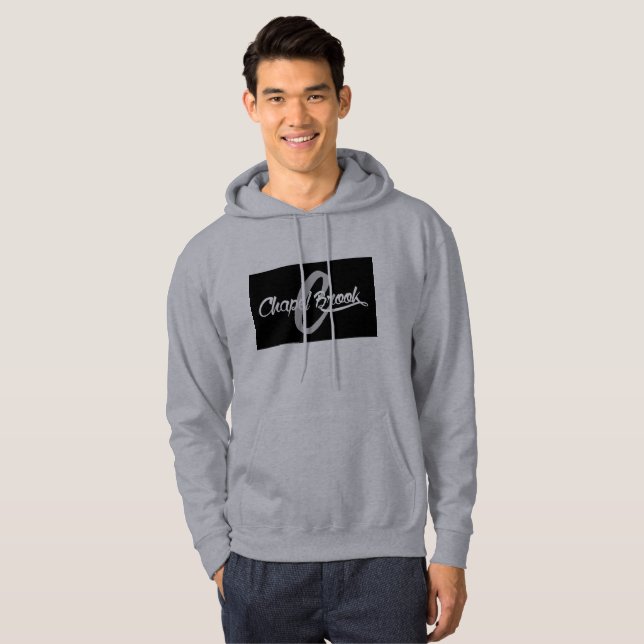 Veste À Capuche chemise à sueur à capuchon gris (Devant entier)