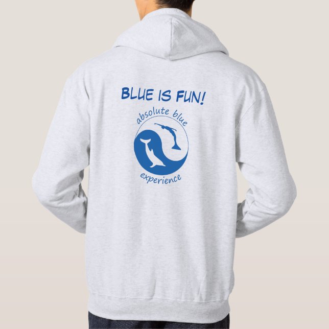 Veste À Capuche Chemise-bleue (Dos)