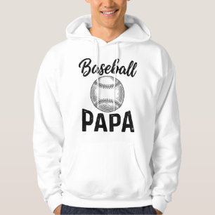 Veste À Capuche Chemise de design de gravure vintage Baseball Papa