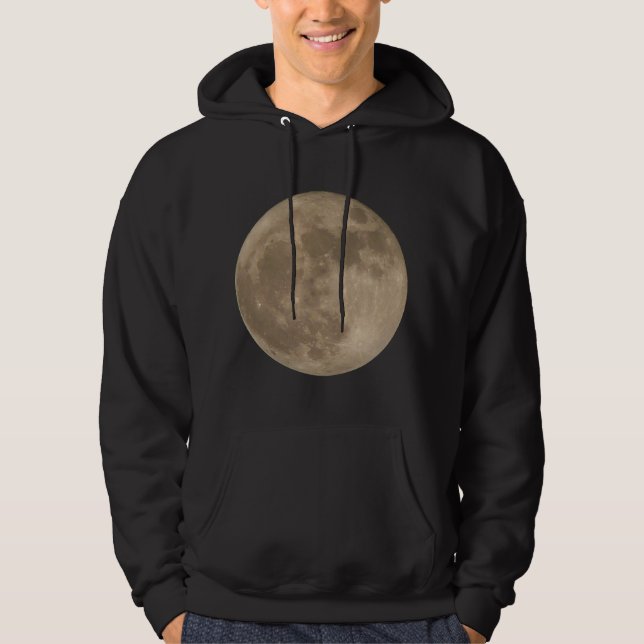 Veste À Capuche Chemise de lune de sweatshirt de Pleine lune de (Devant)