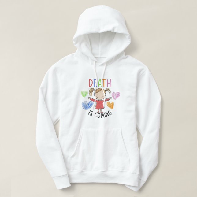 Veste À Capuche Chemise de mème drôle sans charnière (Design devant)