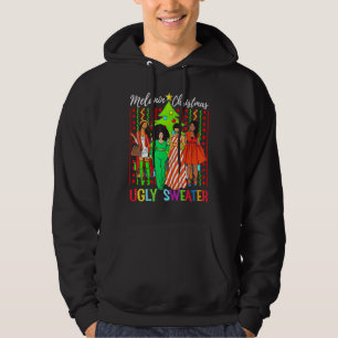 Veste À Capuche Chemise de Noël Melanin Ugly Xmas Sweater Meilleur