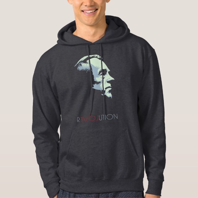 Veste À Capuche Chemise de révolution de Ron Paul (Devant)