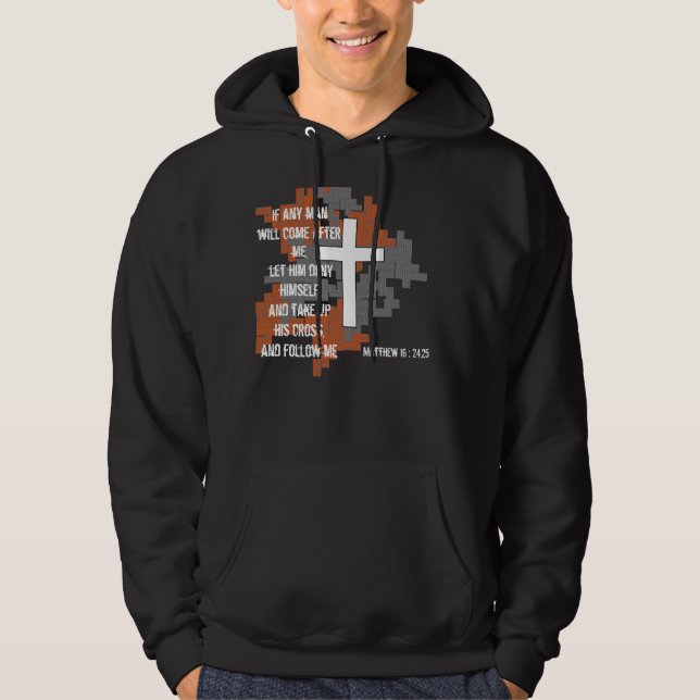Veste À Capuche Chemise de vers de bible (Devant)