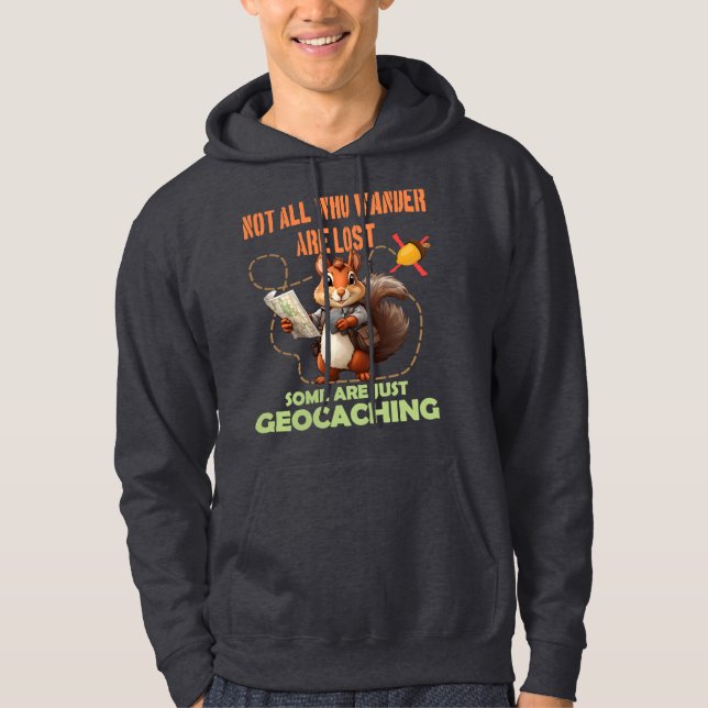 Veste À Capuche Chemise géocachée - Joli écureuil (Devant)
