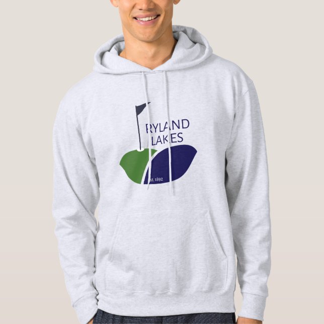 Veste À Capuche Chemise Homme - Logo Moderne du Lac (Grand) (Devant)