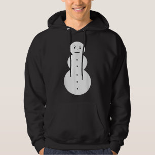 Veste À Capuche Chemise Jeezy Snowman - Drôle Snowman en colère Je