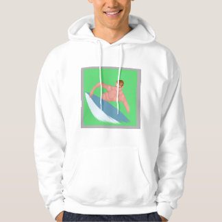 Veste À Capuche Chemise sweatshirt à motif de surf à l'aquarelle o