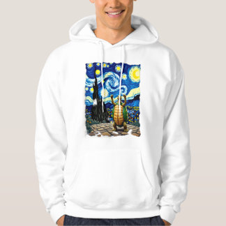 Veste À Capuche Chemise Tortue Artistique Tortue Nuit Étoilée (1)
