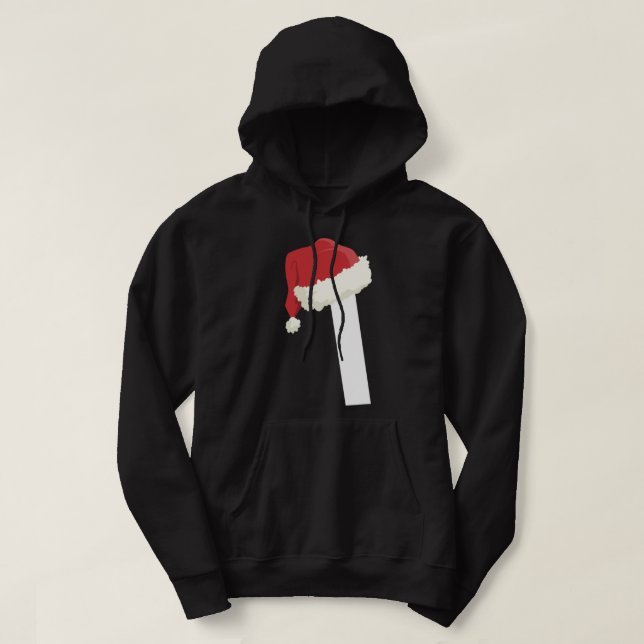 Veste À Capuche Chemises de Noël Monogrammes Pour Les Familles Let (Design devant)