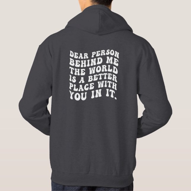Veste À Capuche cher homme derrière moi (Dos)