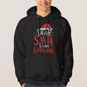 Veste À Capuche Cher Père Noël, Je Peux Expliquer Casquette Noël M