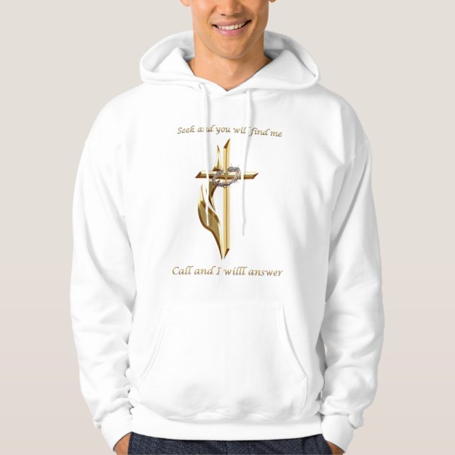 Veste À Capuche Cherchez le Seigneur (Devant)