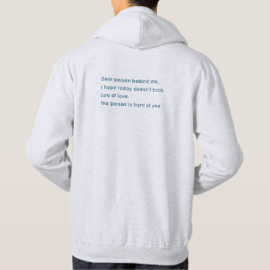 Veste À Capuche Chère personne derrière moi
