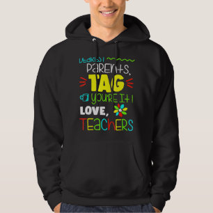 Veste À Capuche Chers parents Étiquette Vous êtes ça l'amour Ensei