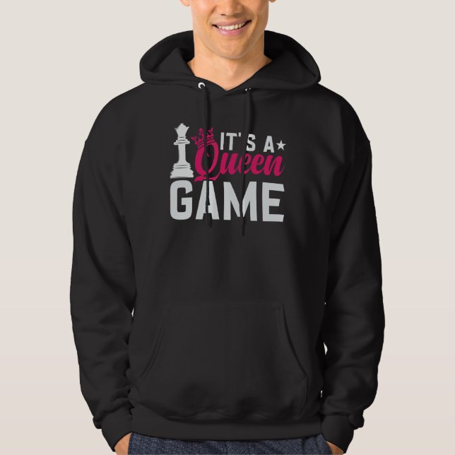 Veste À Capuche Chess   saying (Devant)