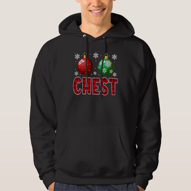 Veste À Capuche Chest Nuts Christmas   Matching Couple Chestnuts 2 (Devant)