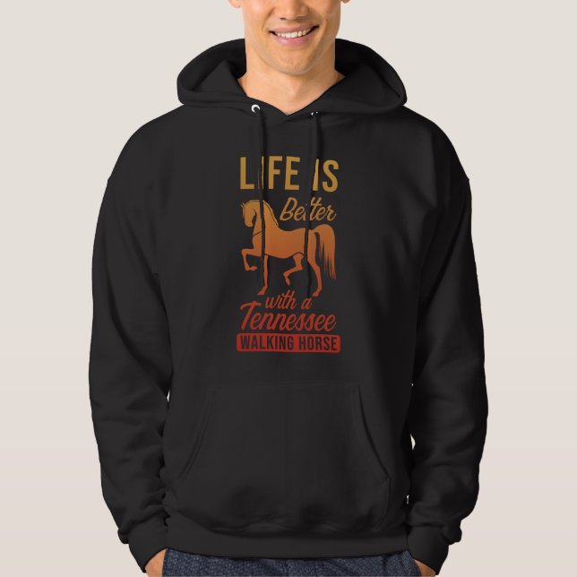 Veste À Capuche Cheval de randonnée du Tennessee (Devant)