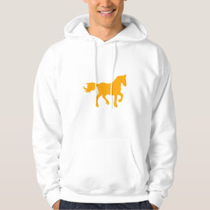 Veste À Capuche Cheval jaune du zodiaque chinois