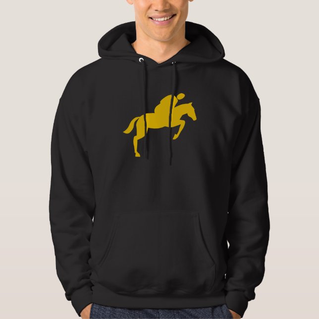 Veste À Capuche Cheval Sauts - Ambre (Devant)