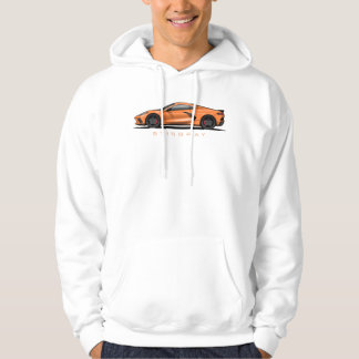 Veste À Capuche Chevy Corvette C8 Black Illustration