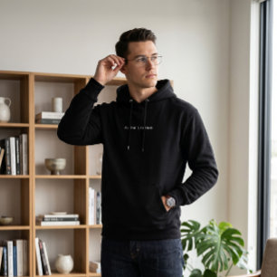 Veste À Capuche Chic Slow Living Typographie Espacée Minimaliste