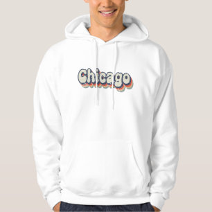 Veste À Capuche Chicago Illinois Chrome City Classic Art