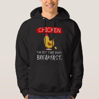 Veste À Capuche Chicken the pet that poops breakfast funny