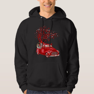 Veste À Capuche Chien à cheval Camion Rouge Saint-Valentin Papillo