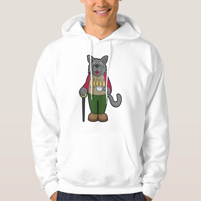 Veste À Capuche Chien avec la coupe du café (Devant)