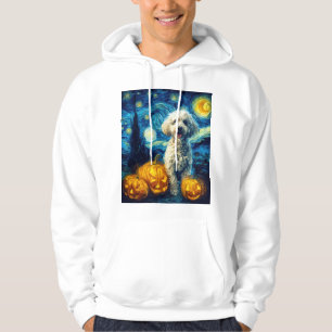 Veste À Capuche Chien Caniche Mignon Halloween Jack O Lantern Citr