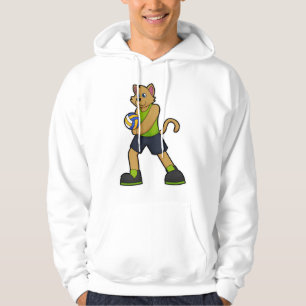 Veste À Capuche Chien comme joueur de volleyball avec volleyball