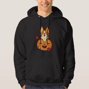Veste À Capuche Chien Corgi Halloween Citrouille Chien Corgi Hallo