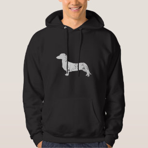 Veste À Capuche Chien Dachshund vintage Distressé Pour Dachshund L